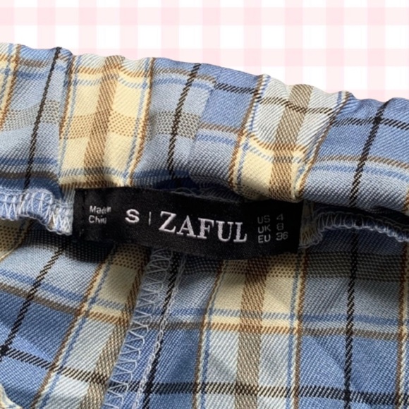 Zaful Plaid Joggers - Picture 4 of 4
